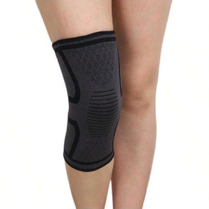 Black knee sleeve, back view